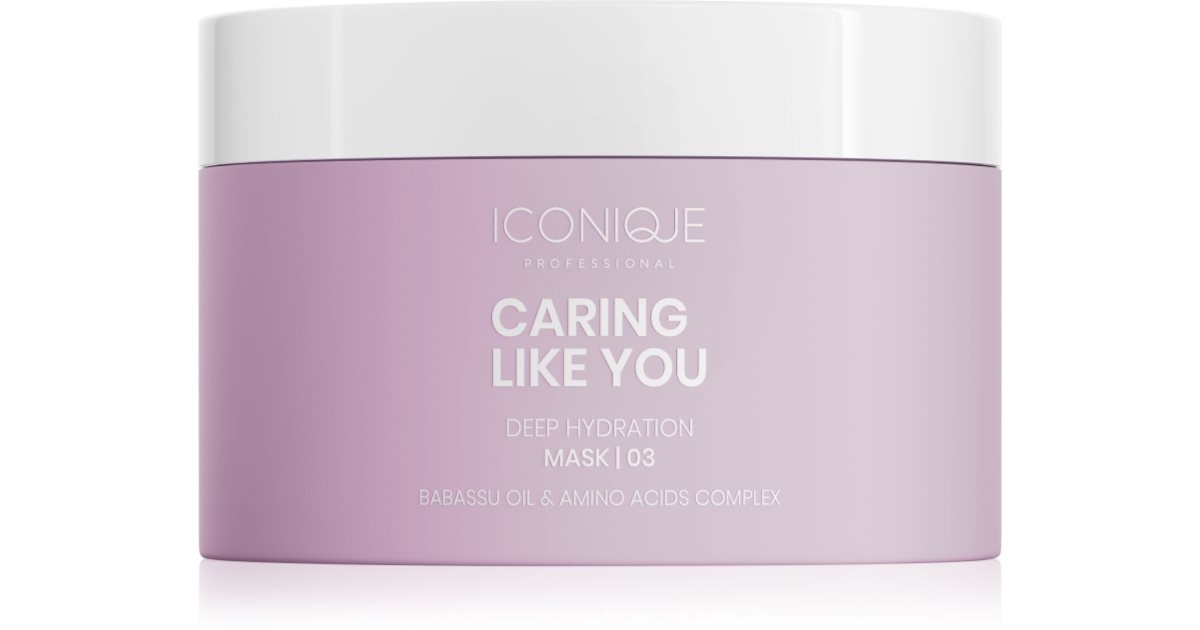 ICONIQUE Professional CARING LIKE YOU maschera deep hydration for damaged and dry hair 200 ml