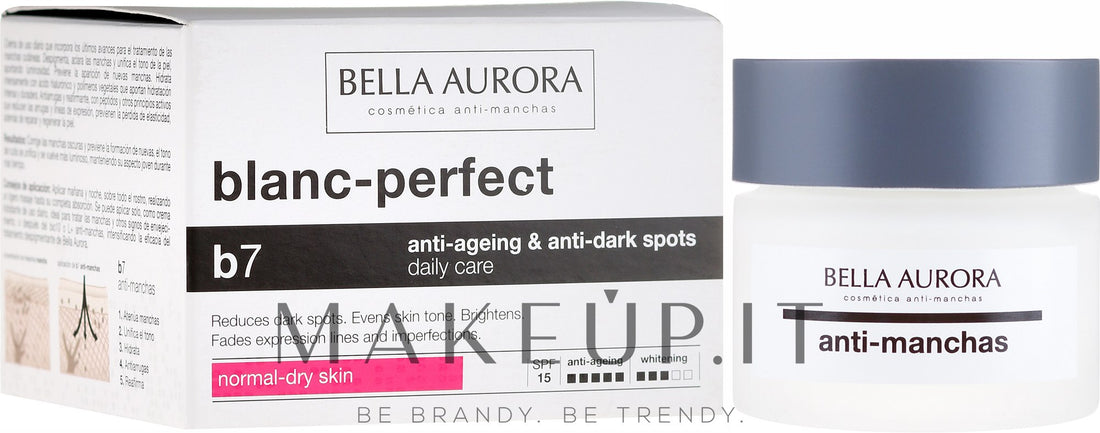 Crema antimacchia per la pelle secca Bella Aurora B7 Dry Skin Daily Anti-Ageing Anti-Dark Spot Care 50 ml