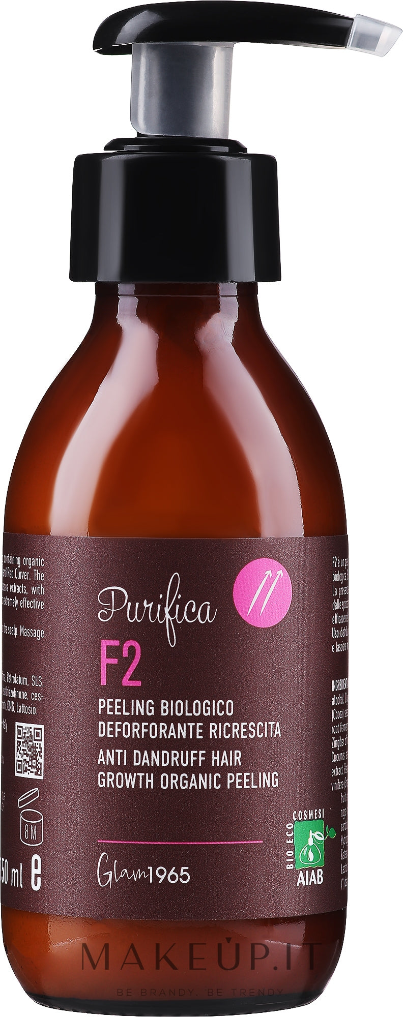 Crema per la pulizia profonda del cuoio capelluto Glam1965 Purifica F2 200 ml