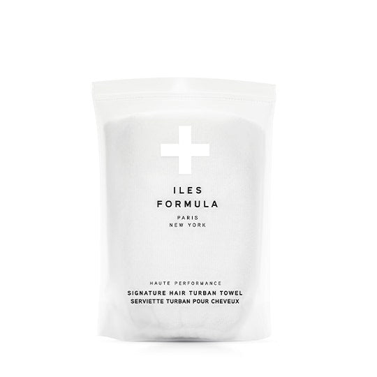 Iles Formula Hair Turban asciugamano bianco