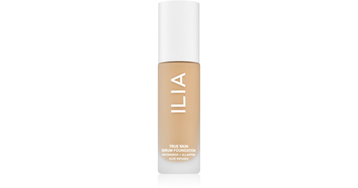 ILIA Fond de teint sérum True Skin à la couleur niacinamide Milos SF8 30 ml