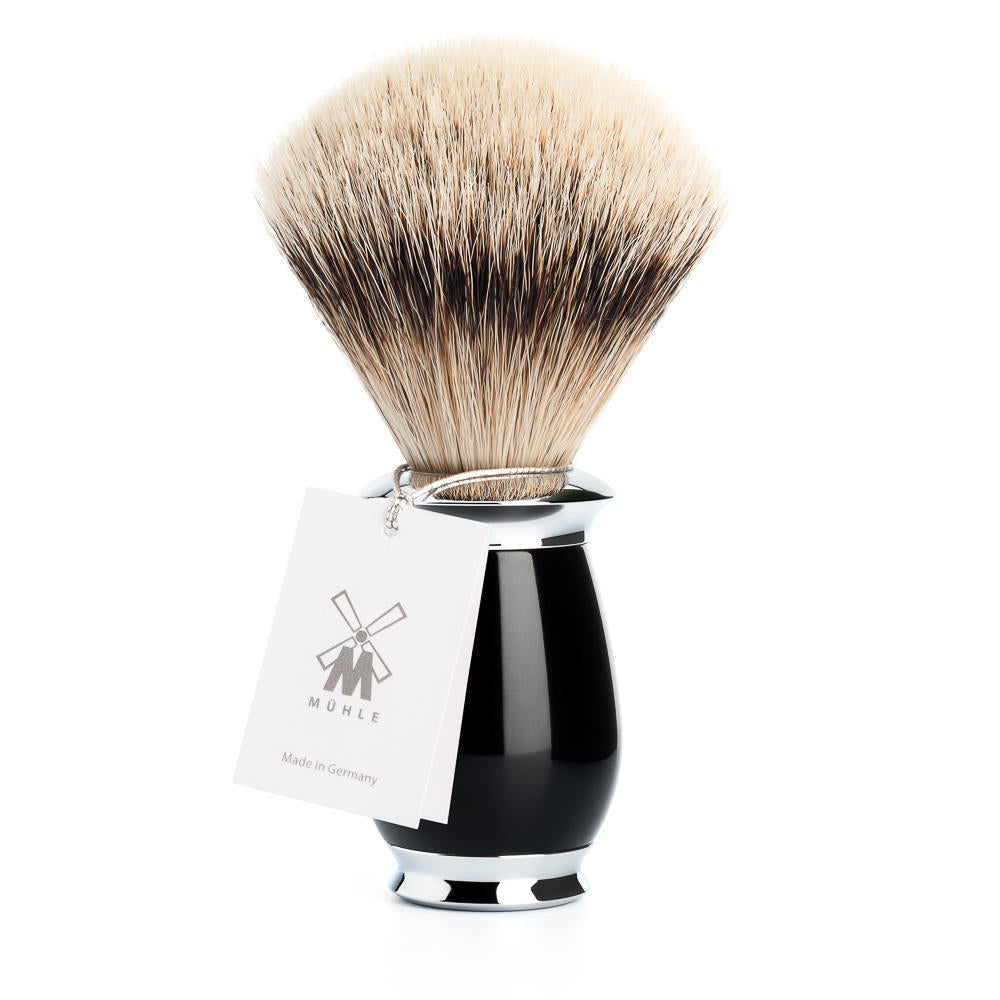 Mühle Purist Silvertip Badger pennello barba pelo tasso medio 1 pezzo — Pennello barba