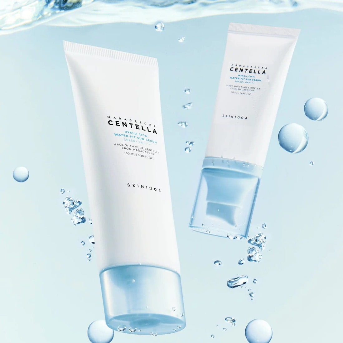 SKIN1004 Madagascar Centella Hyalu-Cica Water-Fit Sun SPF 50+ 100 ml — Siero Viso