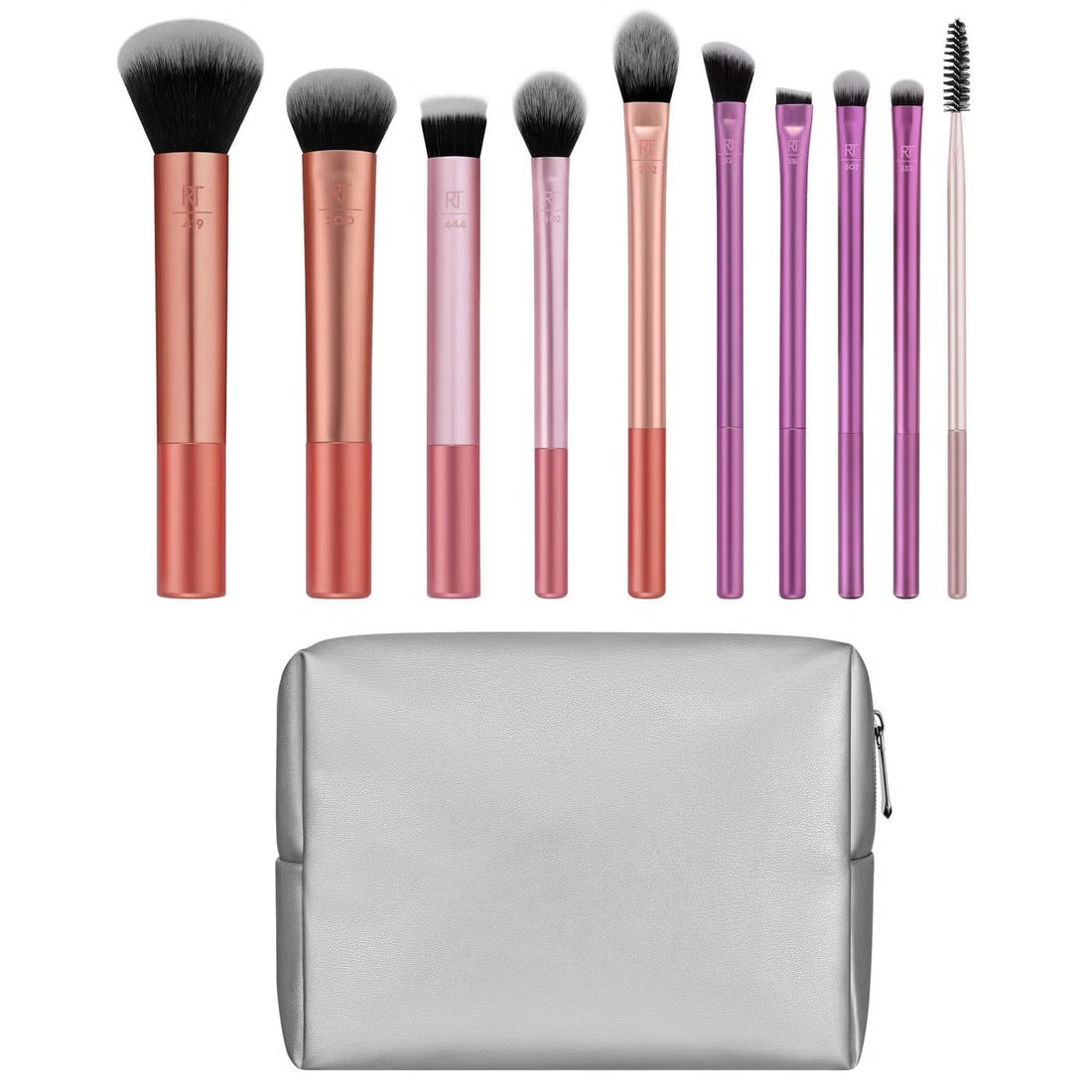 Set di pennelli per trucco con pochette, 10 pezzi Real Techniques Best-Selling Blends Set