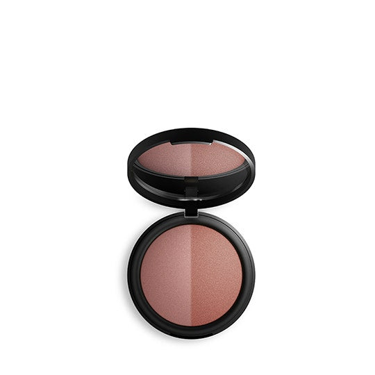 Inika Duo Blush in mineraalpoeder gebakken verbrande perzik