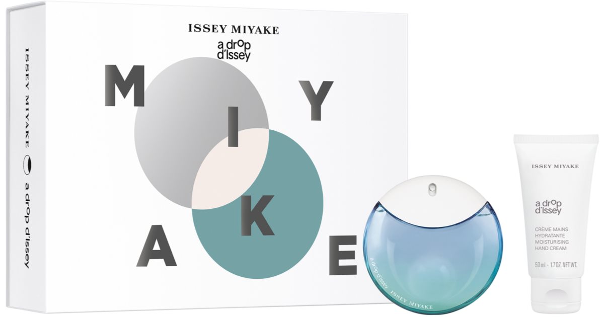 Issey Miyake 어 드롭 디세이 오 드 퍼퓸 세트 선물상자 여성용 오 드 퍼퓸 50ml + 보습 핸드크림 50ml