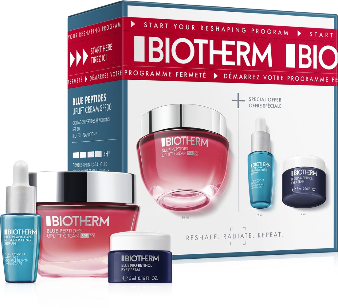 Set per la cura del viso Biotherm Blue Peptides Routine Set (cr/50ml + ser/7ml + eye/cr/5ml)