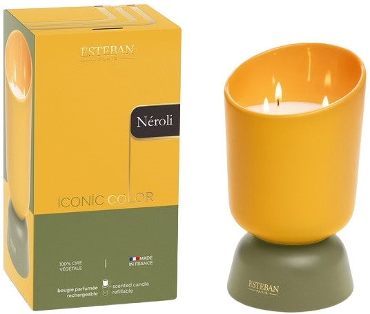 Candela profumata con tre stoppini Esteban Neroli Iconic Color 700 g
