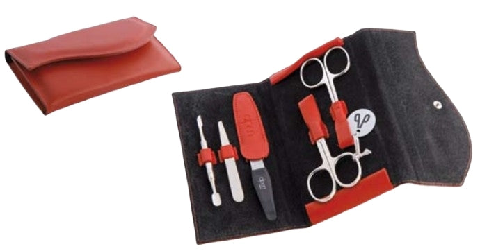 Set manicure, 5 pezzi, 6836, rosso Alpen