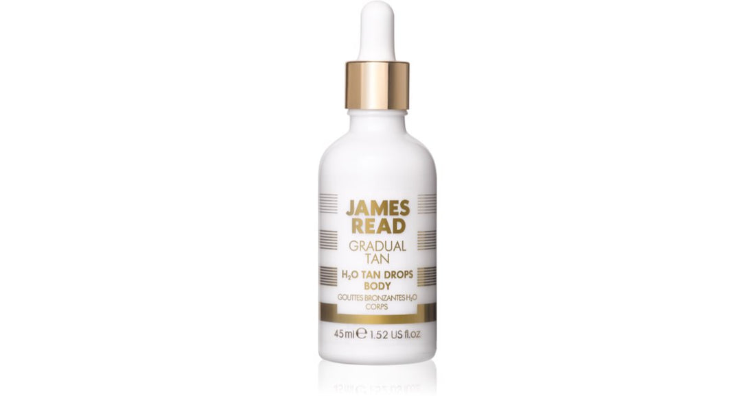 James Read Gradual Tan H2O zelfbruinende druppels voor het lichaam in de kleur Light/Medium 15 ml