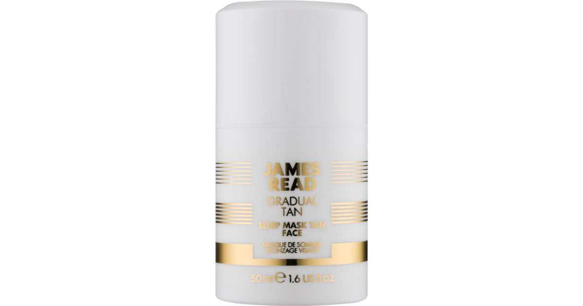 James Read Sommeil bronzé progressif maschera crème hydratante autobronzante de nuit pour le visage 25 ml