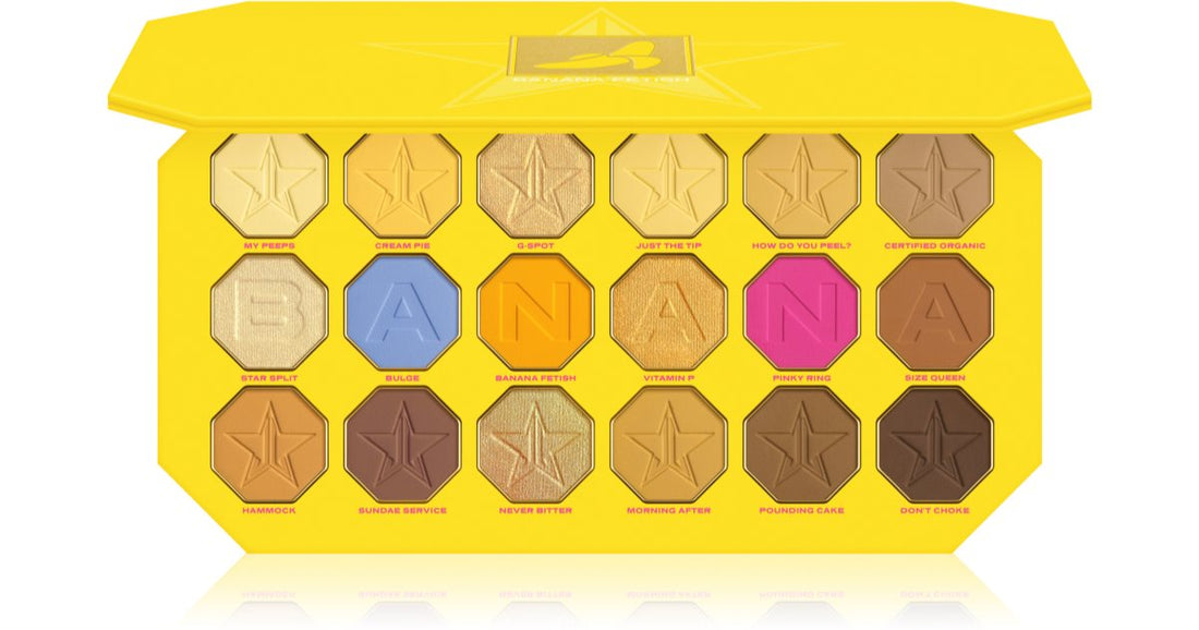 Jeffree Star Cosmetics Banana Fetish Artistry øyenskyggepalett 18x1,5 g