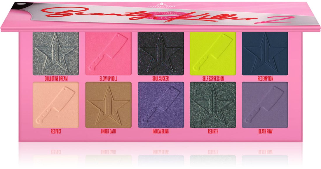 Jeffree Star Cosmetics Beauty Killer 2 פלטות צלליות 10x2.52 גרם