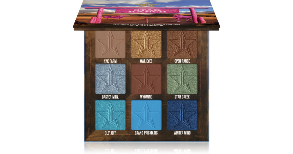 Jeffree Star Cosmetics פלטת צלליות מיני של Star Ranch 9x1.5 גרם