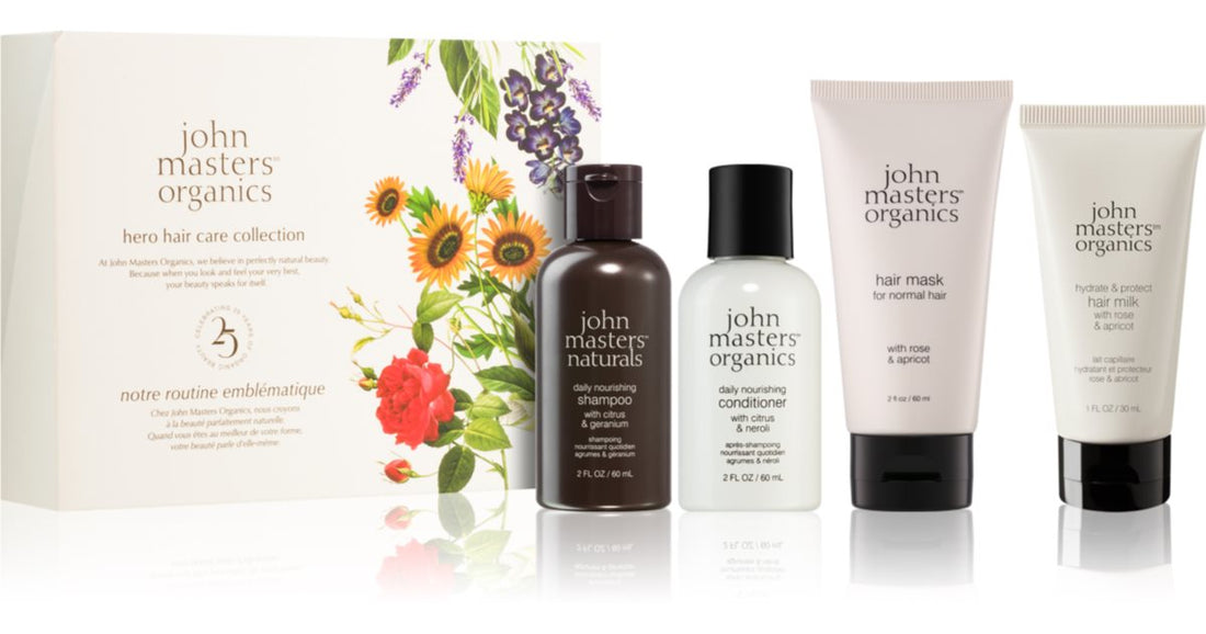 John Masters Organics علبة هدية هيرو (للشعر المثالي)