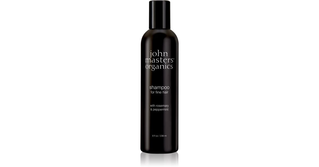 John Masters Organics Šampon s rozmarýnem a mátou pro jemné vlasy 236 ml