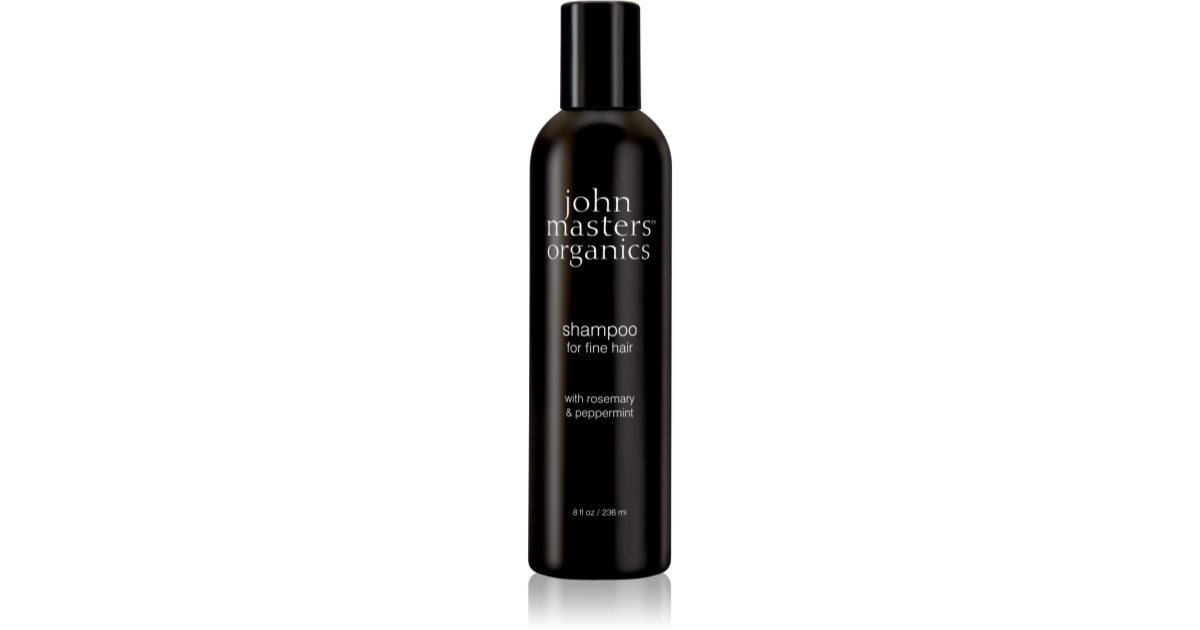 John Masters Organics Σαμπουάν δεντρολίβανου &amp; μέντας για λεπτά μαλλιά 236 ml