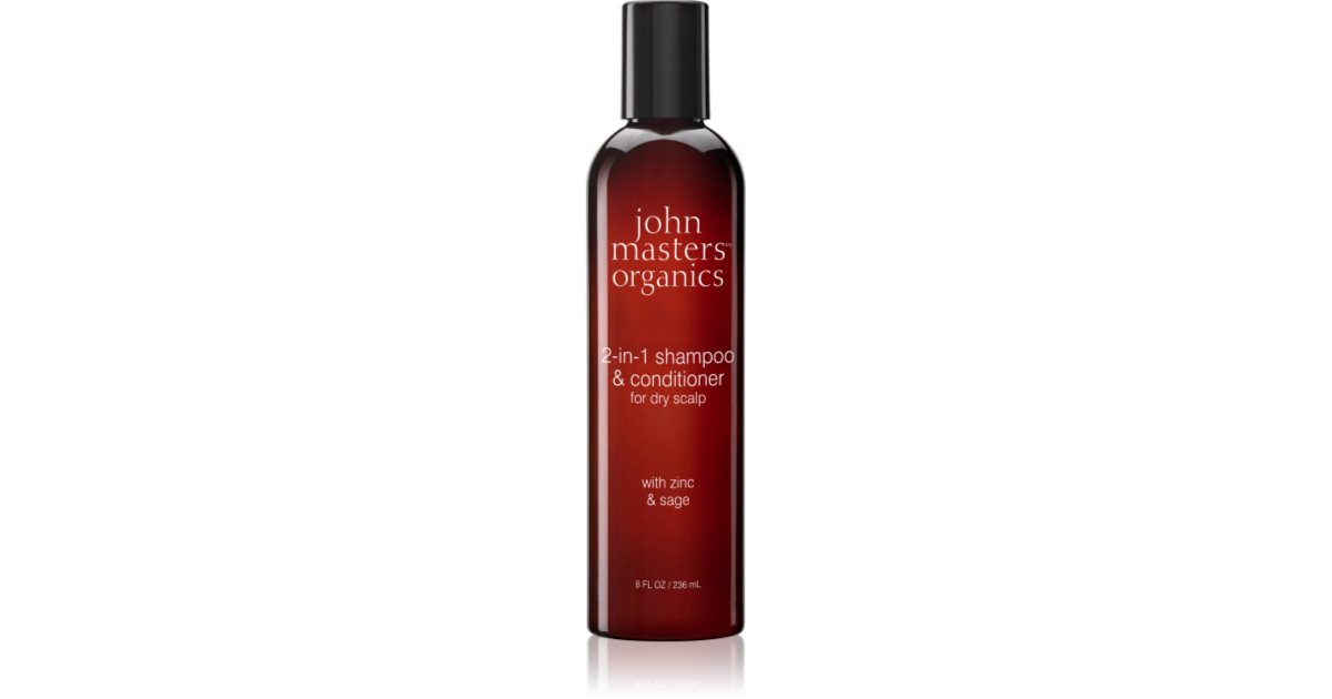 John Masters Organics Hovedbund 2 i 1 shampoo med zink og salvie shampoo og balsam 2 i 1 473 ml