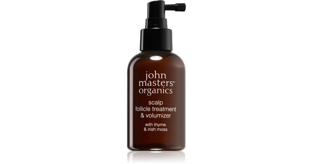 John Masters Organics תרסיס לזקיק קרקפת וספריי נפח לצמיחת שיער בריאה מהשורשים 125 מ&quot;ל