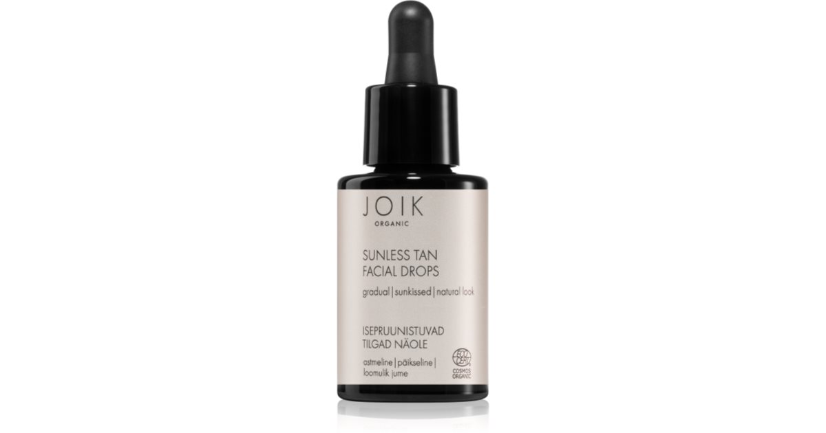 JOIK Organic Picaturi autobronzante Sunless Tan pentru fata 30 ml