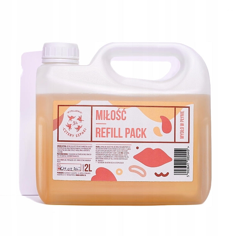Sapone liquido "Amore" (ricarica) Cztery Szpaki 2000 ml