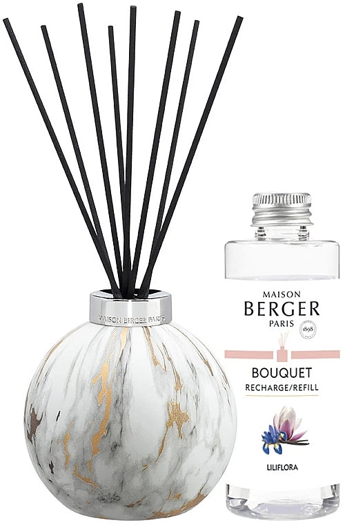 Maison Berger Paris Set Regalo Diffusore Marbrure White Liliflora 180 ml Diffusore