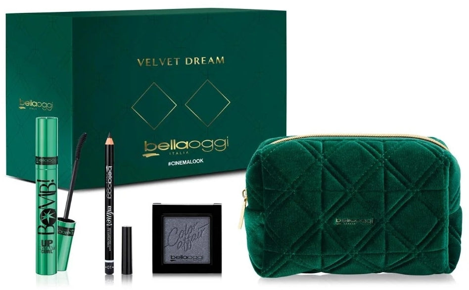 Bellaoggi Cinema Look Kit (mascara/9.5ml + eye/pencil/1.1g + eyeshadow/2g + bag) Set