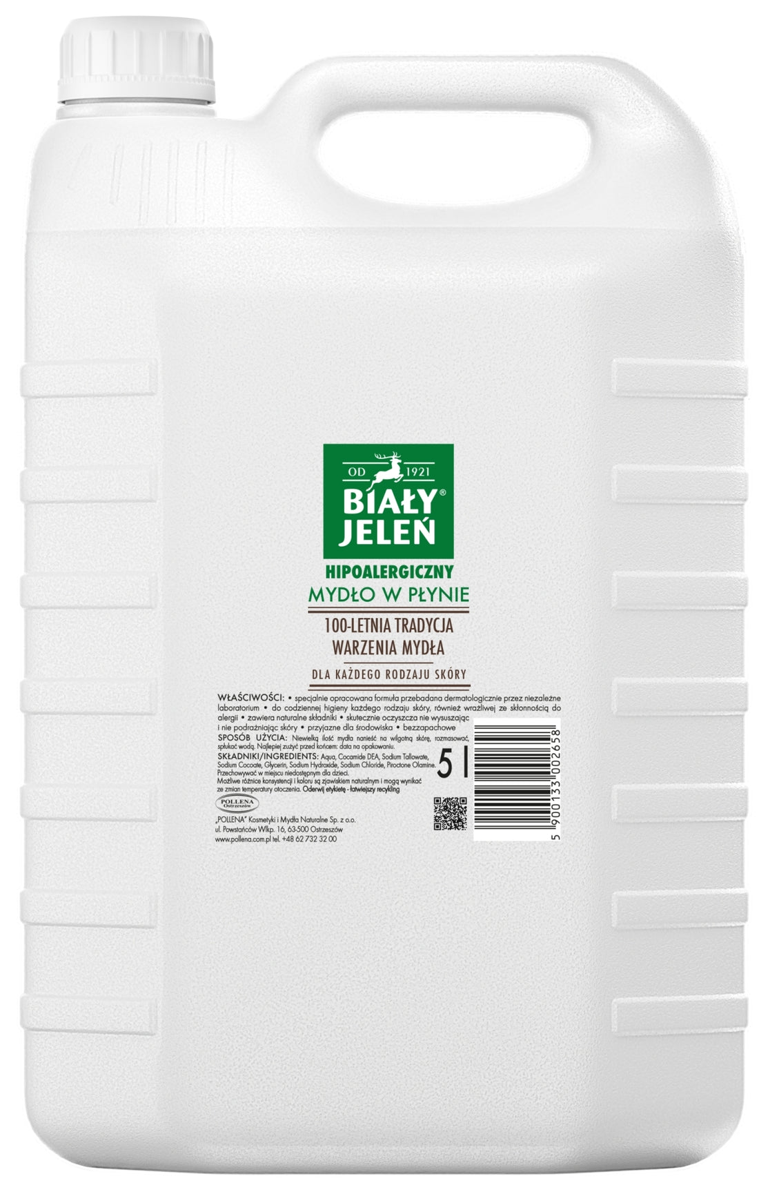 Sapone nutriente ipoallergenico Bialy Jelen Hypoallergenic Soap Supply 5000 ml
