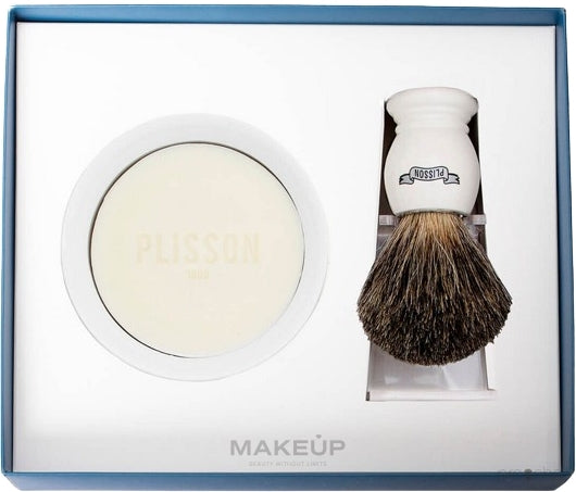 Set da barba Plisson Fibre Initiation (sh/soap/100g + sh/brush/1pc + brush/stand/1pc + lathering/bowl/1 pc)