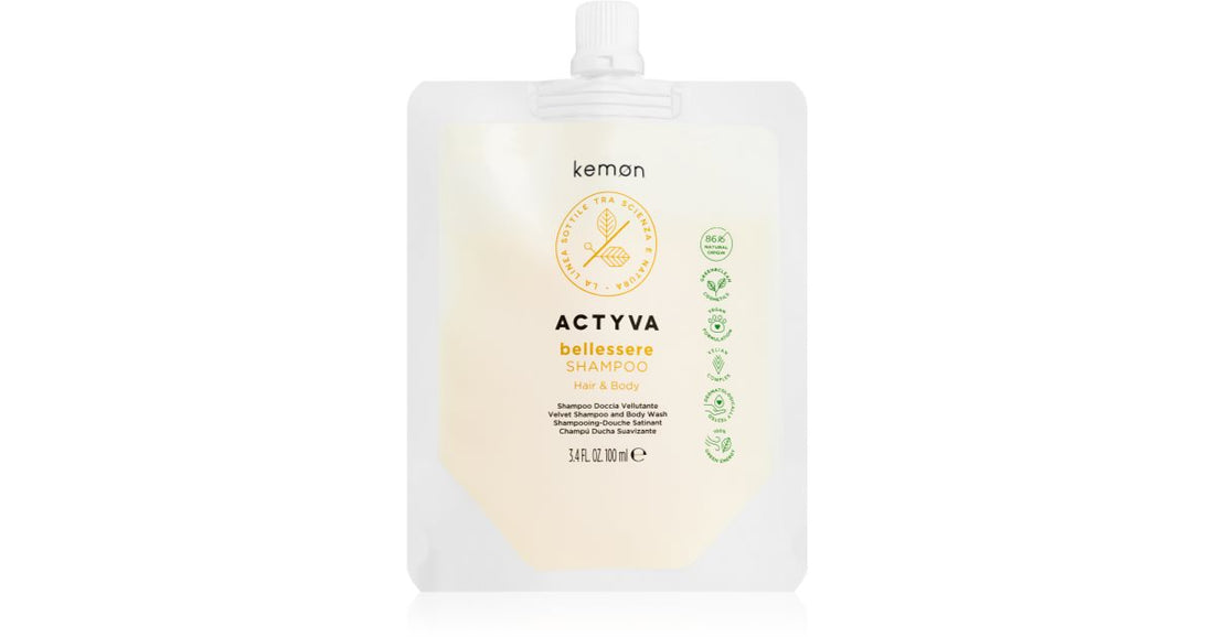 Kemon Actyva Bellessere shampoo og shower gel 2 i 1 500 ml