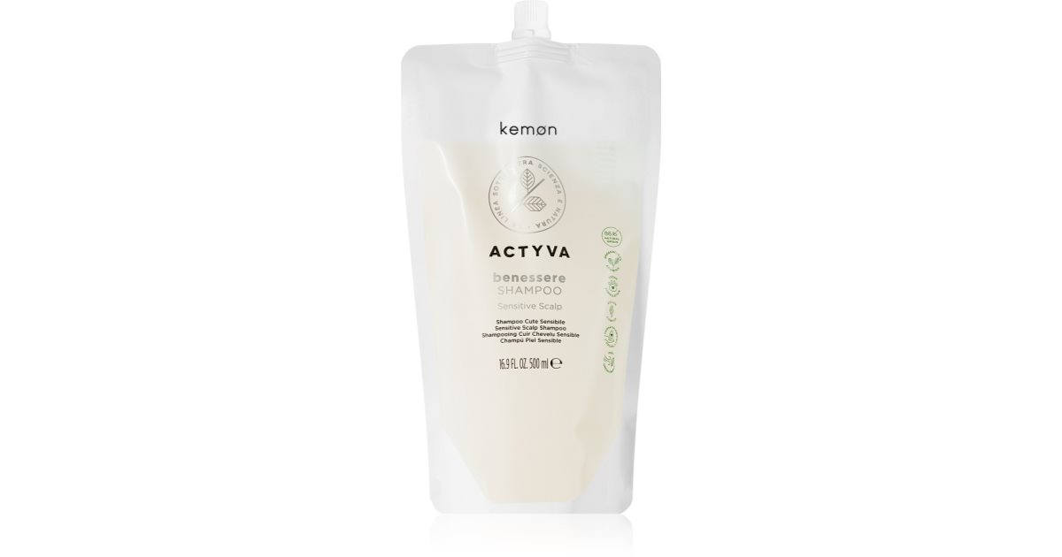 Kemon Actyva Benessere delicate reinigende shampoo voor haar 500 ml