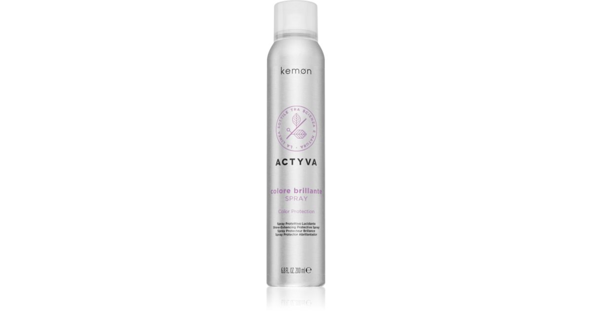 Kemon Actyva Colore Brillante thermoprotectieve spray voor stijltangen en krultangen 200 ml