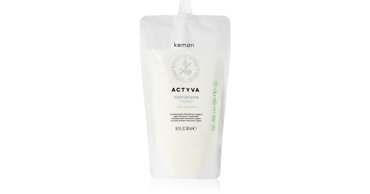 Kemon 건조하고 손상된 모발을 위한 Actyva Nutrition 컨디셔너 500 ml