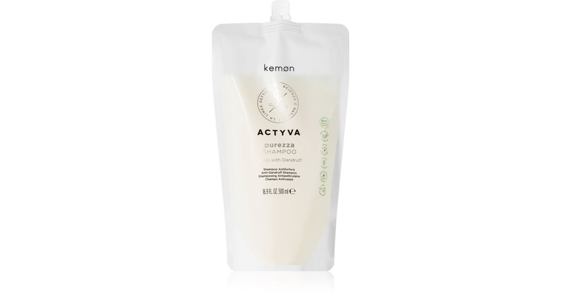 Kemon Actyva Purity rensende shampoo til irriteret hovedbund 500 ml