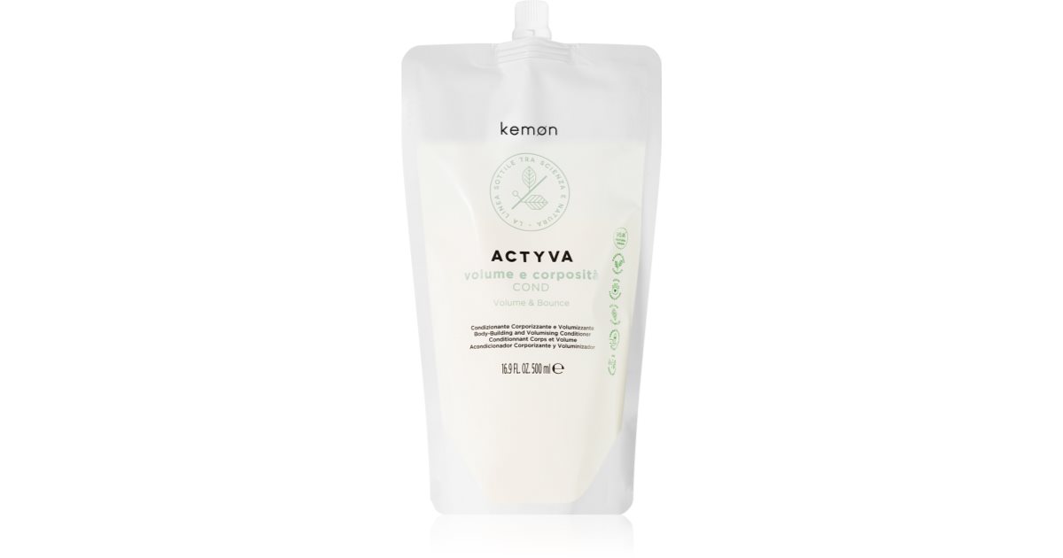 Kemon Actyva Volume and Body kondicionér pro objem vlasů 500 ml