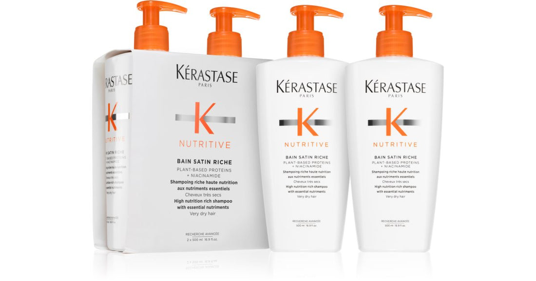 Kérastase Nutritive Satin Riche intense nourishing shampoo for hair 2×500 ml