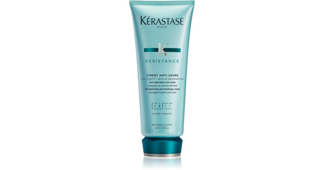 Kérastase Resistance Ciment Anti-Usure tratamiento intensivo para cabellos debilitados y ligeramente dañados y puntas abiertas 200 ml