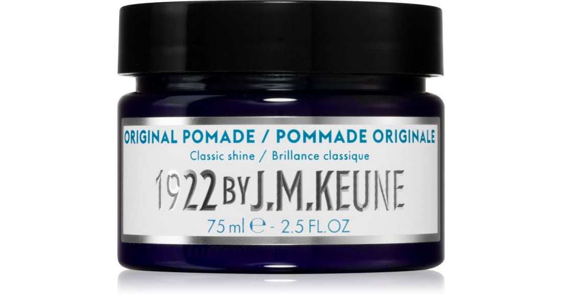 Keune 1922 Pomadă de păr originală pentru păstrarea și strălucirea părului natural 75 ml