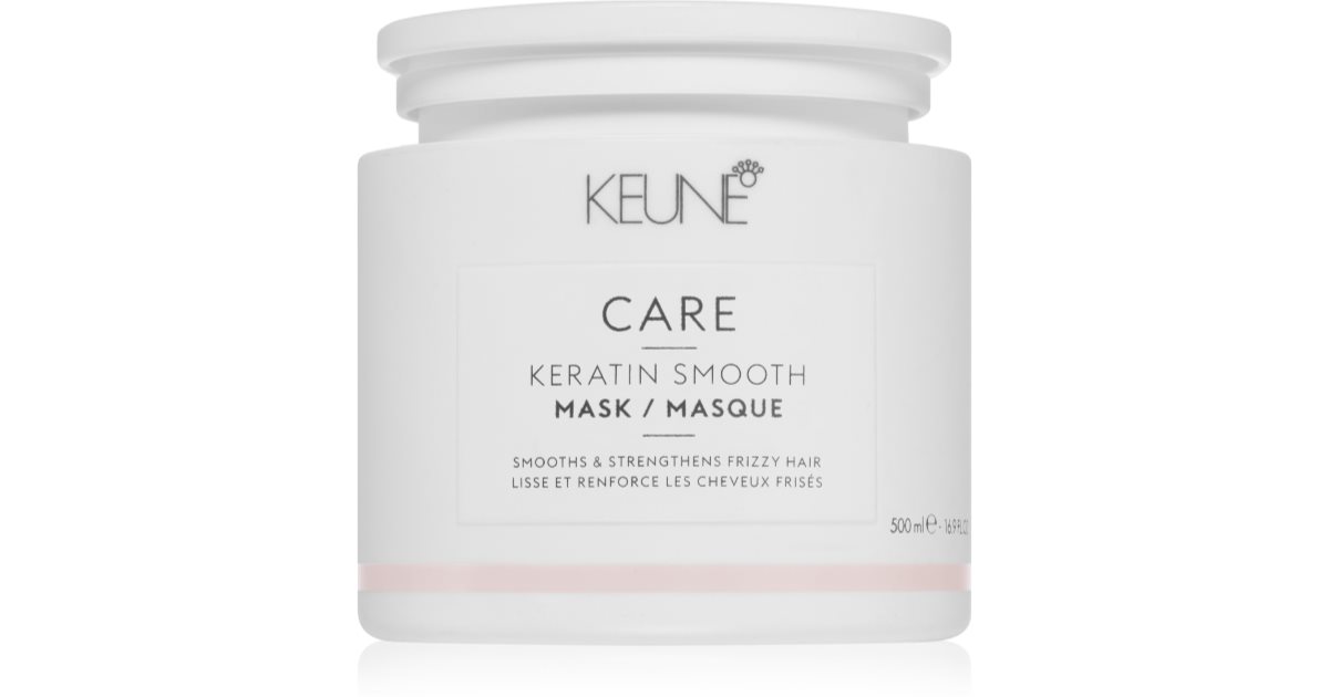 Keune Milý Maschera Keratin Smooth vlasový hydratační krém pro poškozené a suché vlasy 500 ml