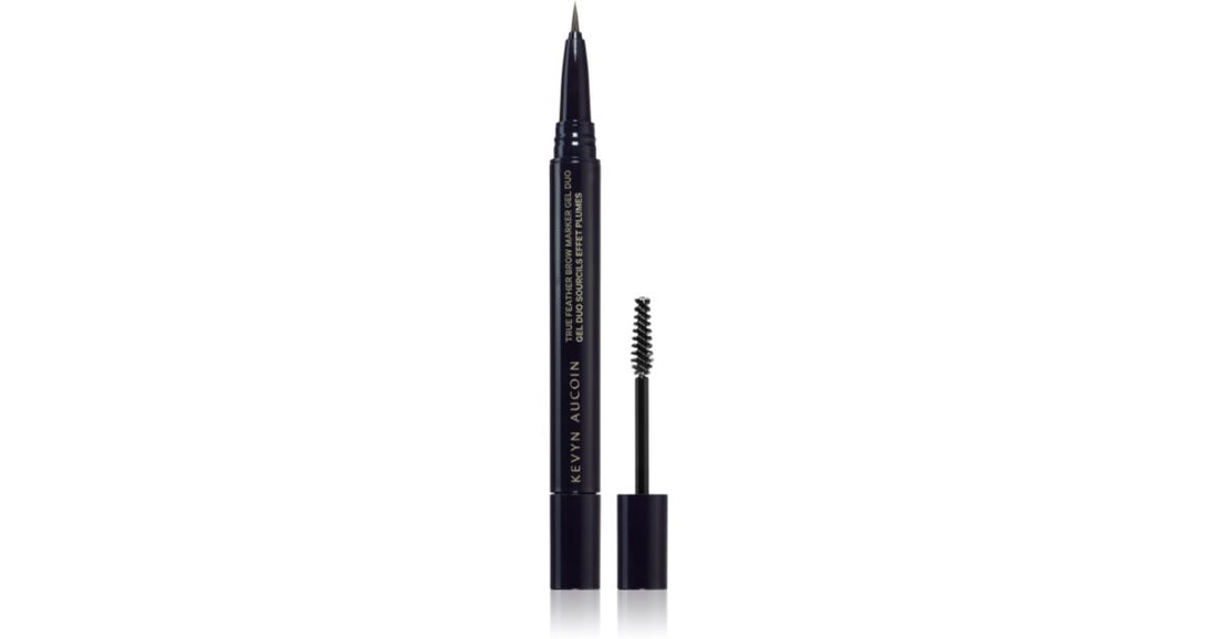 Kevyn Aucoin True Feather Brow Marker Gel Duo עיפרון גבות בצבע ברונט 0.4 מ&quot;ל