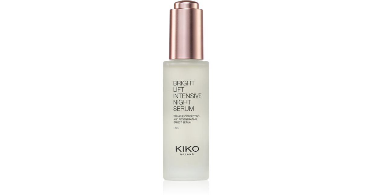 KIKO Milano Bright Lift Intensywne serum przeciwzmarszczkowe na noc o działaniu regenerującym 30 ml