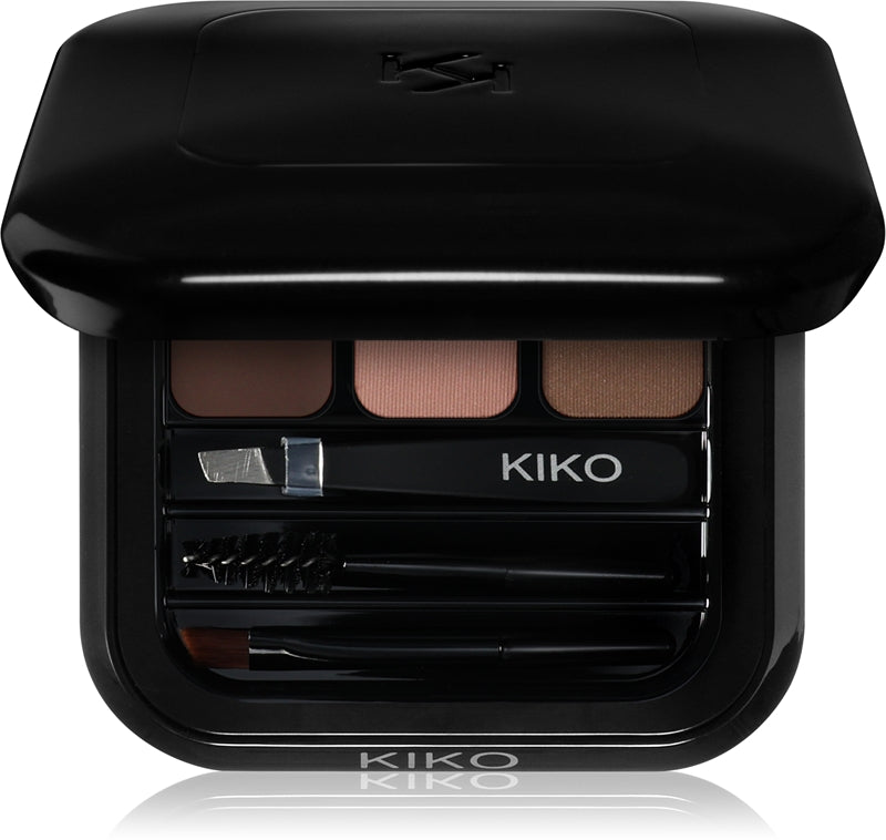 KIKO Milano Expert kit pro dokonalé obočí barva 02 hnědá 2,4g