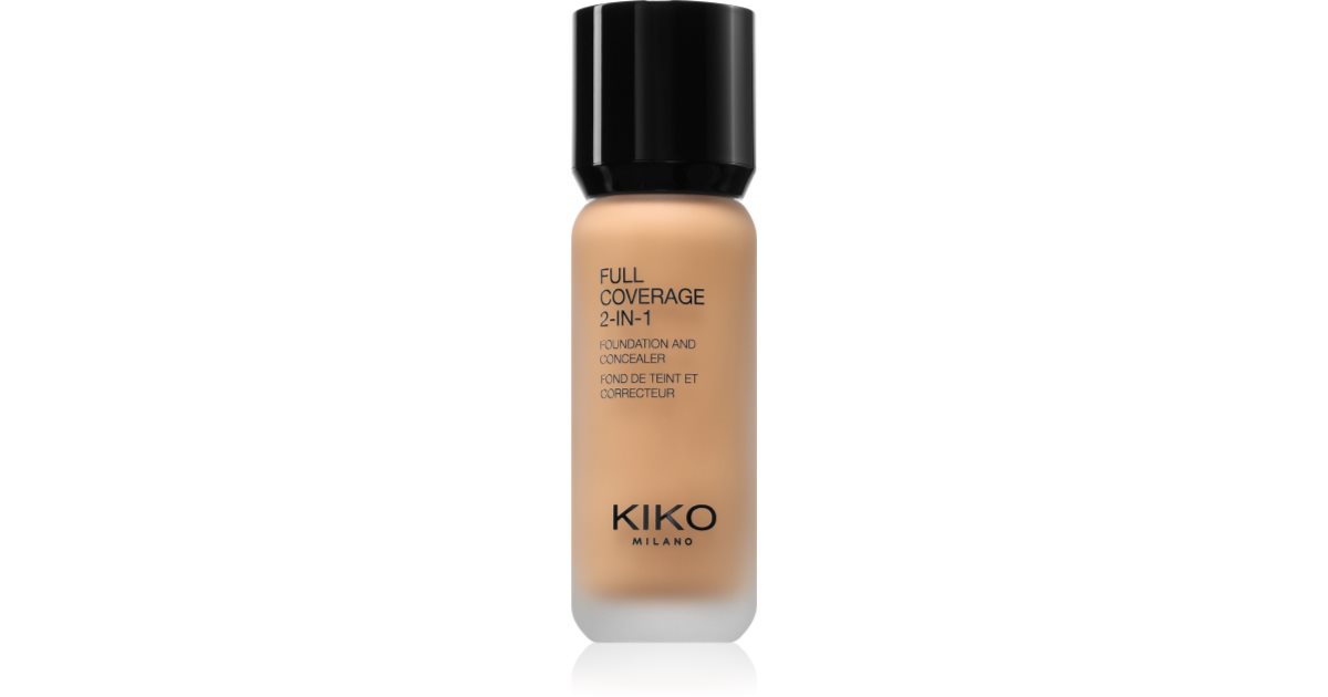 KIKO Milano Full Coverage 2-in-1 Foundation &amp; Concealer 2v1 Color 40 Warm Beige 25 ml
