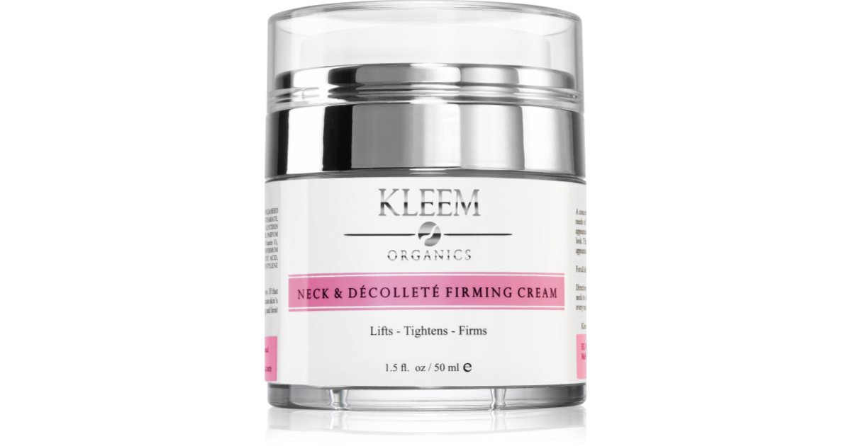 Kleem Organics verstevigende crème voor hals en decolleté 50 ml