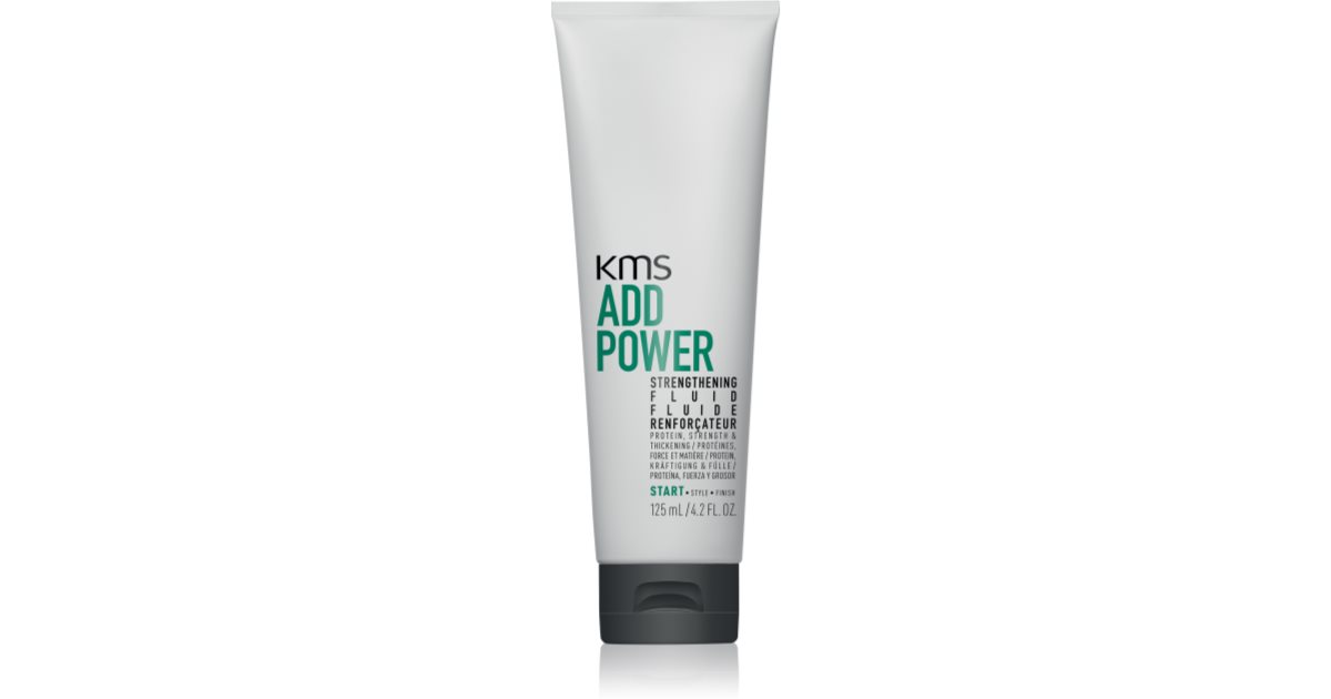 KMS Addpower Fluid fuktighetsgivende og styrkende lotion for delikat hår 125 ml