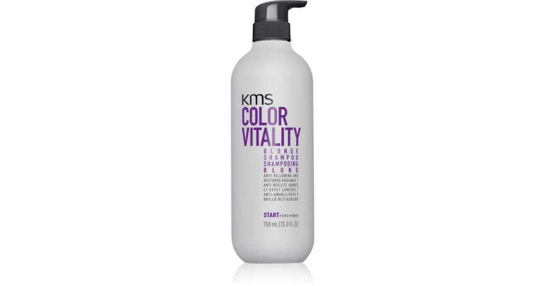 KMS Color Vitality Blonde Champú hidratante para cabellos rubios 750 ml