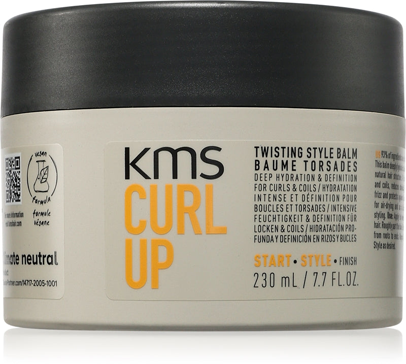 KMS Curl Up Twisting Style Après-shampooing en crème coiffante pour cheveux ondulés et bouclés 230 ml