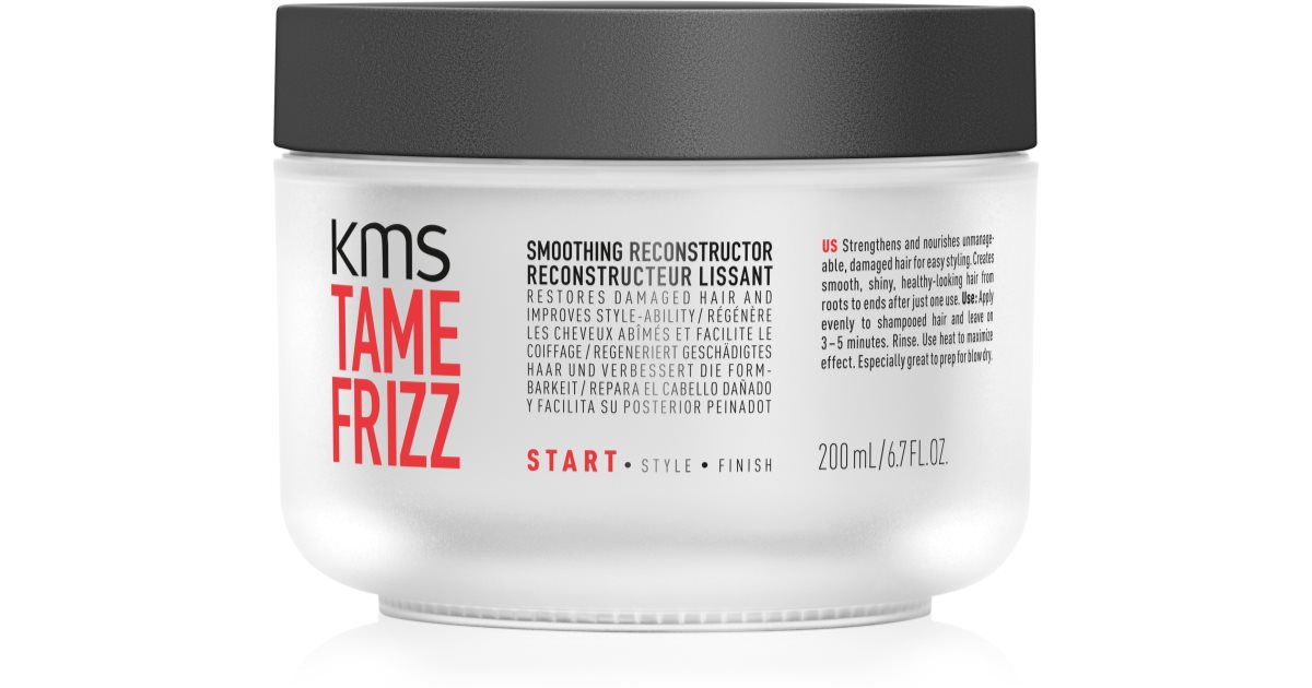 KMS Tame Reconstructor de netezire anti-frizz maschera pentru par pentru par deteriorat 200 ml