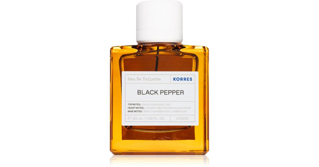 Korres Zwarte Peper Eau de Toilette voor mannen 50 ml