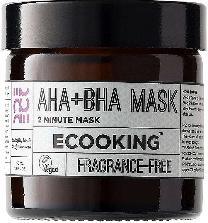 Ecooking AHA + BHA Maschera Viso